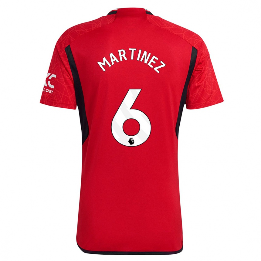 Hombre Fútbol Camiseta Lisandro Martínez #6 Rojo 1ª Equipación 2023/24 Perú