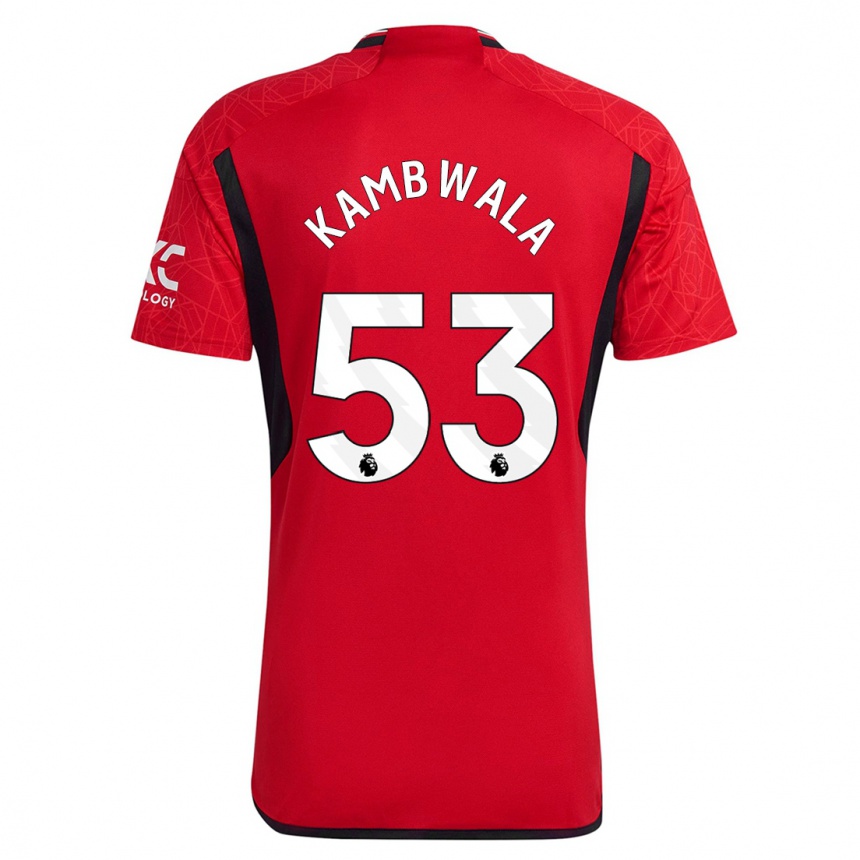 Hombre Fútbol Camiseta Willy Kambwala #53 Rojo 1ª Equipación 2023/24 Perú