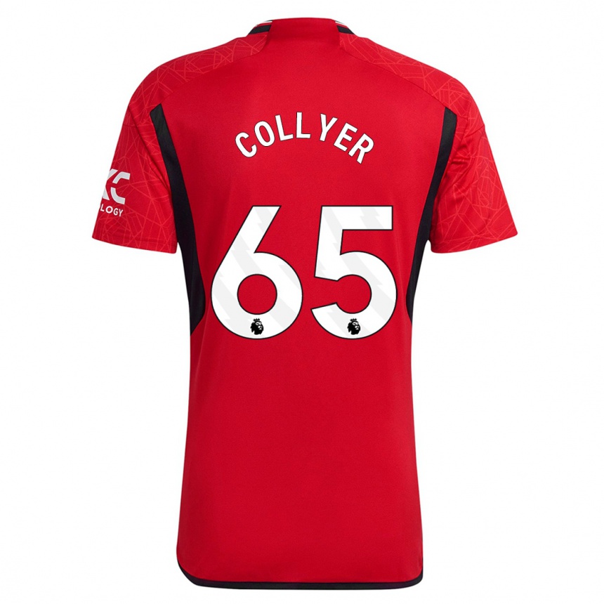 Hombre Fútbol Camiseta Toby Collyer #65 Rojo 1ª Equipación 2023/24 Perú