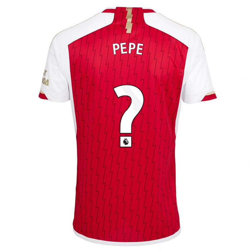 Hombre Fútbol Camiseta Nicolas Pepe #0 Rojo 1ª Equipación 2023/24 Perú