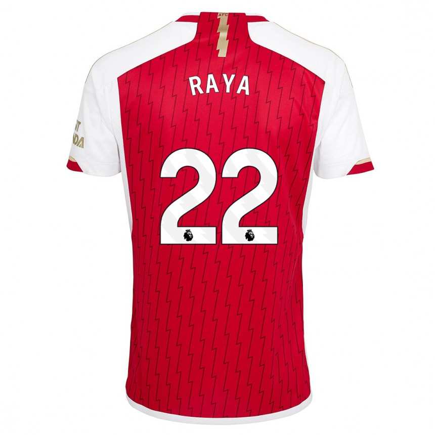 Hombre Fútbol Camiseta David Raya #22 Rojo 1ª Equipación 2023/24 Perú