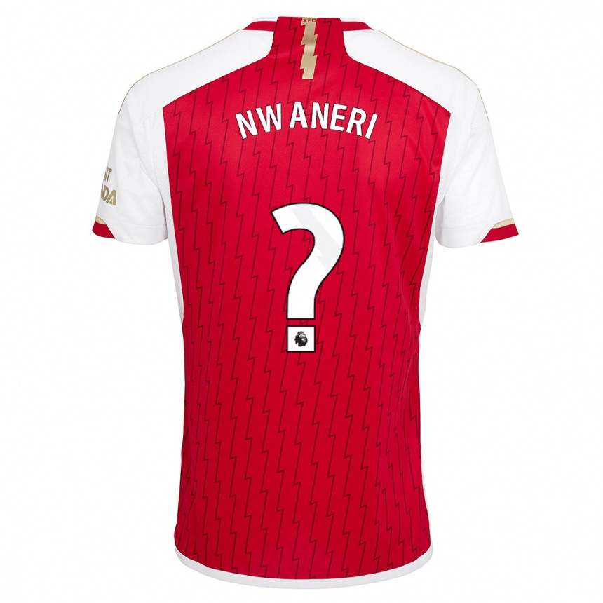 Hombre Fútbol Camiseta Ethan Nwaneri #0 Rojo 1ª Equipación 2023/24 Perú