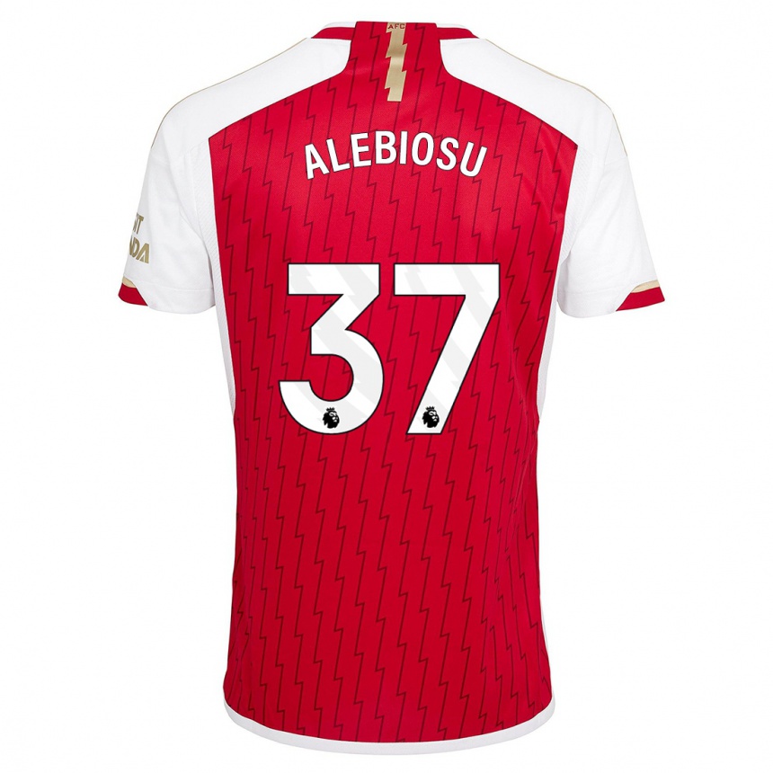 Hombre Fútbol Camiseta Ryan Alebiosu #37 Rojo 1ª Equipación 2023/24 Perú