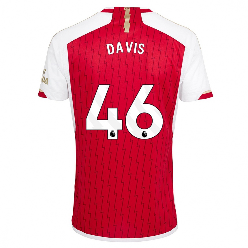 Hombre Fútbol Camiseta Timi Davis #46 Rojo 1ª Equipación 2023/24 Perú