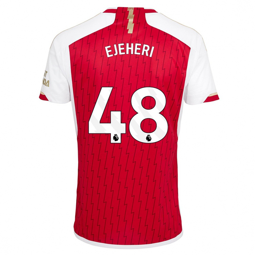 Hombre Fútbol Camiseta Ovie Ejeheri #48 Rojo 1ª Equipación 2023/24 Perú