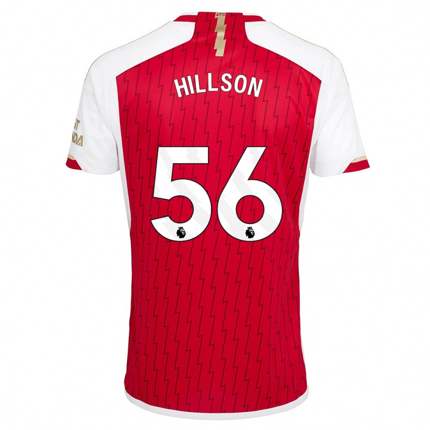 Hombre Fútbol Camiseta James Hillson #56 Rojo 1ª Equipación 2023/24 Perú