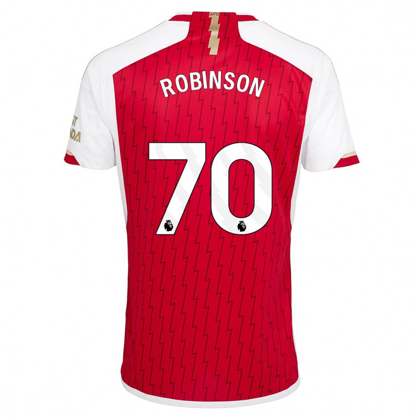 Hombre Fútbol Camiseta Josh Robinson #70 Rojo 1ª Equipación 2023/24 Perú