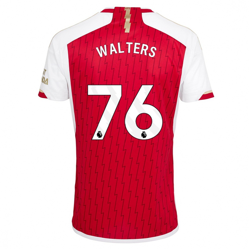 Hombre Fútbol Camiseta Reuell Walters #76 Rojo 1ª Equipación 2023/24 Perú