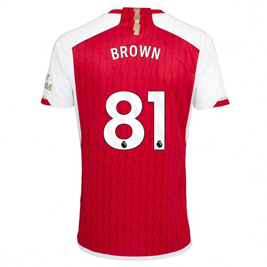 Hombre Fútbol Camiseta Luis Brown #81 Rojo 1ª Equipación 2023/24 Perú