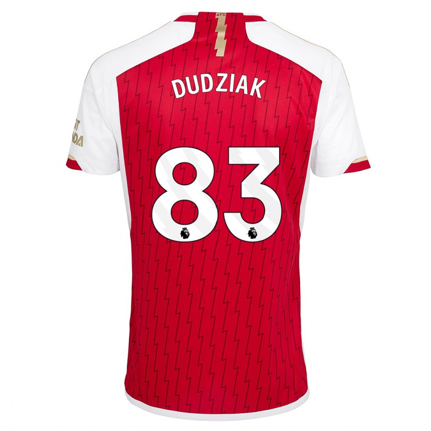 Hombre Fútbol Camiseta Harrison Dudziak #83 Rojo 1ª Equipación 2023/24 Perú