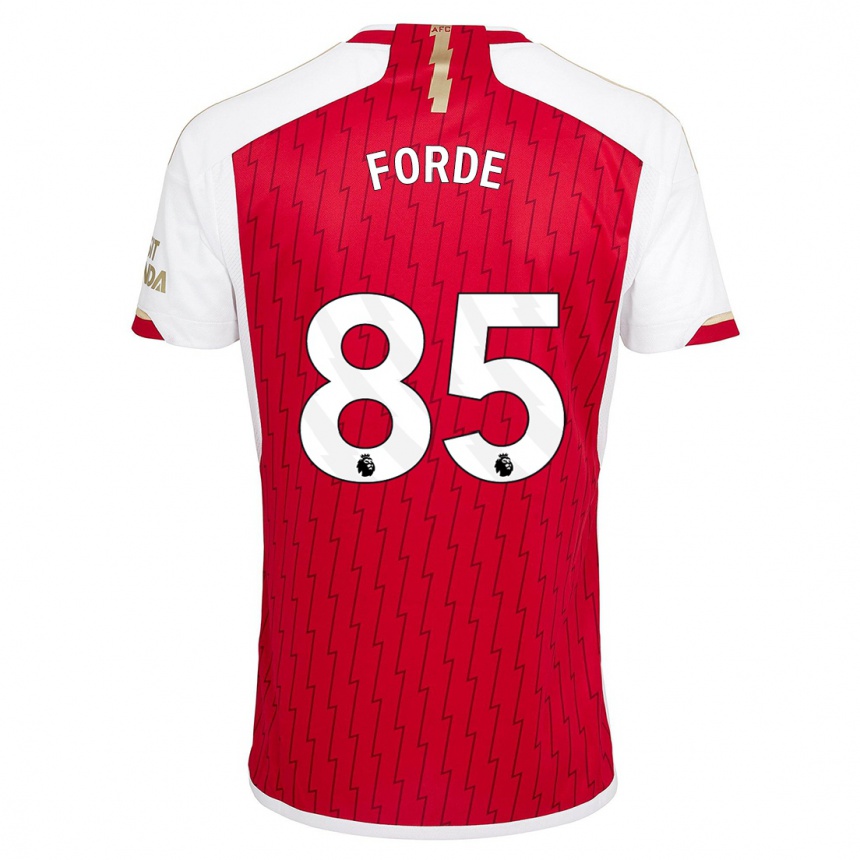 Hombre Fútbol Camiseta Romari Forde #85 Rojo 1ª Equipación 2023/24 Perú