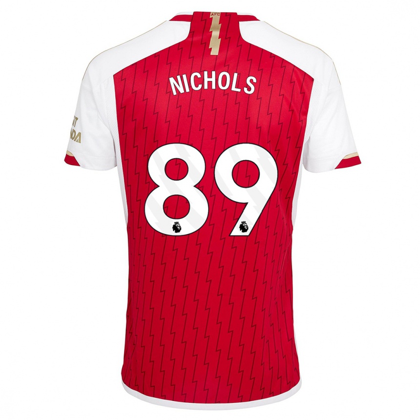 Hombre Fútbol Camiseta Josh Nichols #89 Rojo 1ª Equipación 2023/24 Perú