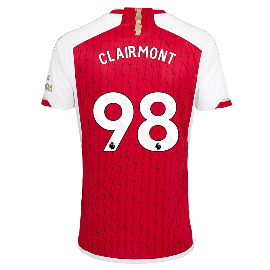 Hombre Fútbol Camiseta Reece Clairmont #98 Rojo 1ª Equipación 2023/24 Perú