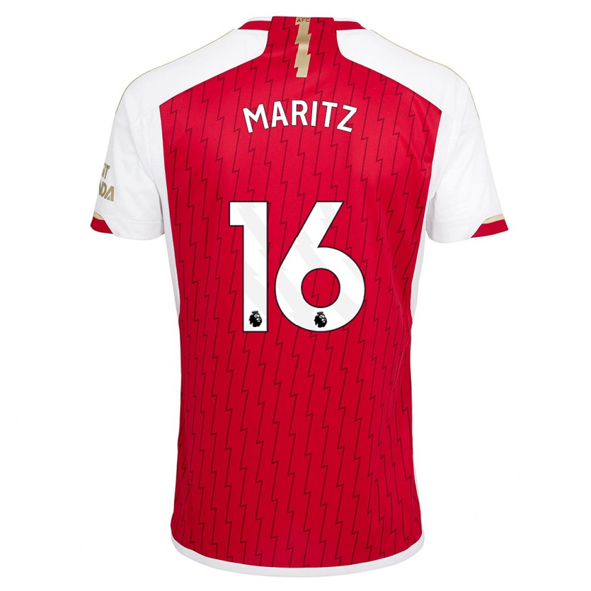 Hombre Fútbol Camiseta Noelle Maritz #16 Rojo 1ª Equipación 2023/24 Perú