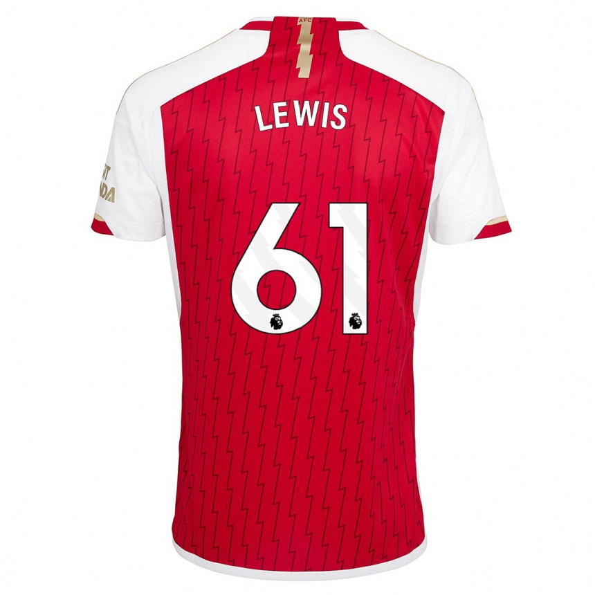 Hombre Fútbol Camiseta George Lewis #61 Rojo 1ª Equipación 2023/24 Perú