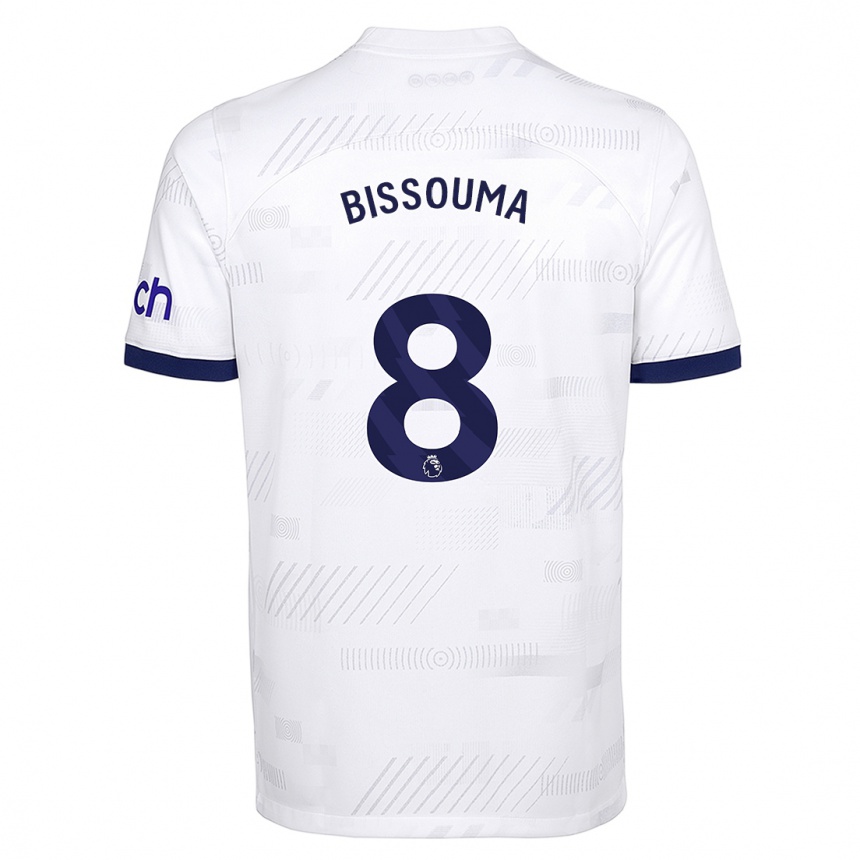 Hombre Fútbol Camiseta Yves Bissouma #8 Blanco 1ª Equipación 2023/24 Perú