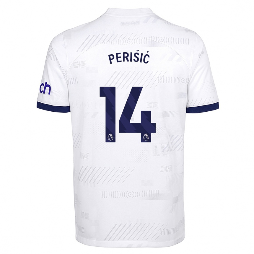 Hombre Fútbol Camiseta Ivan Perisic #14 Blanco 1ª Equipación 2023/24 Perú