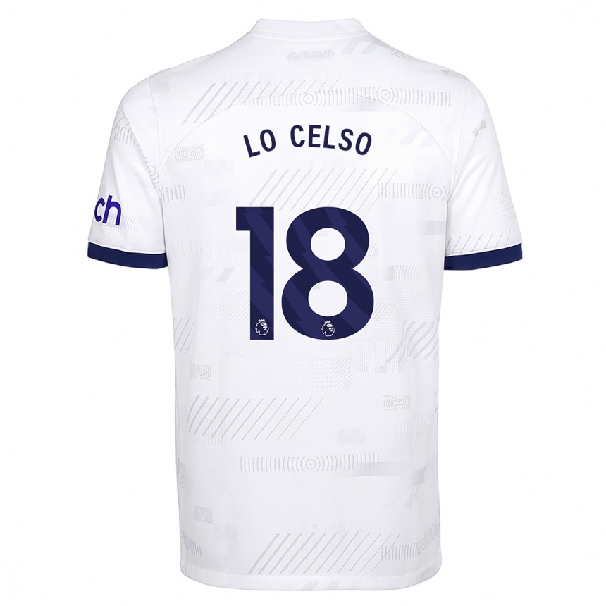 Hombre Fútbol Camiseta Giovani Lo Celso #18 Blanco 1ª Equipación 2023/24 Perú