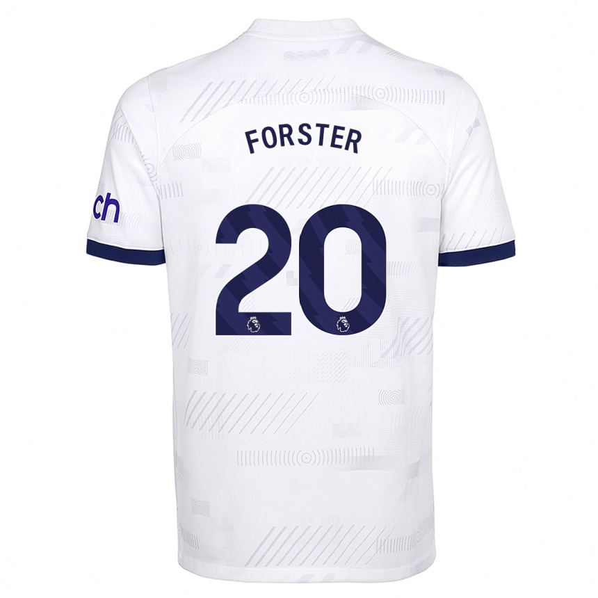 Hombre Fútbol Camiseta Fraser Forster #20 Blanco 1ª Equipación 2023/24 Perú