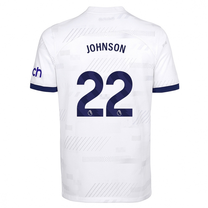 Hombre Fútbol Camiseta Brennan Johnson #22 Blanco 1ª Equipación 2023/24 Perú