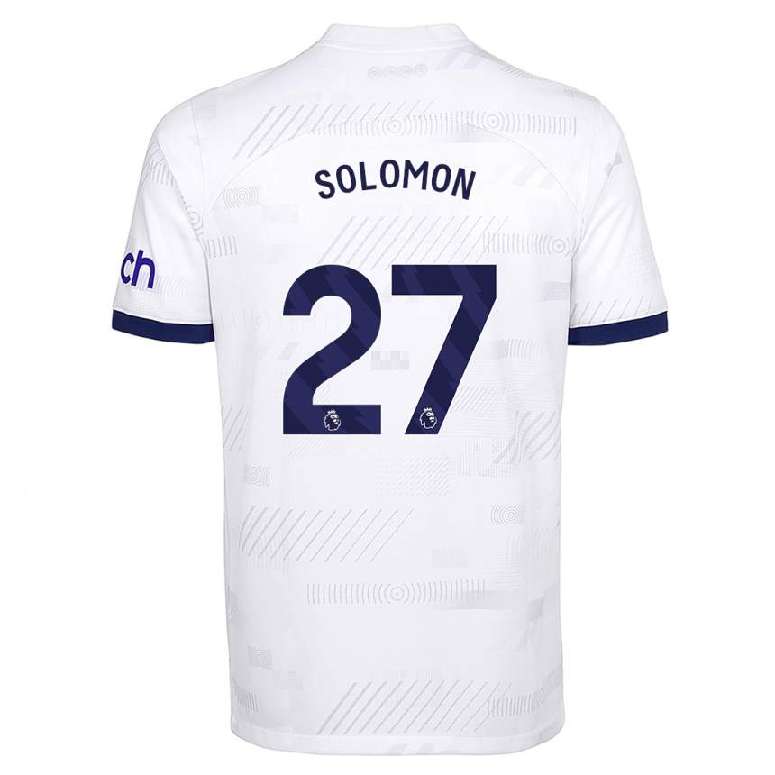 Hombre Fútbol Camiseta Manor Solomon #27 Blanco 1ª Equipación 2023/24 Perú