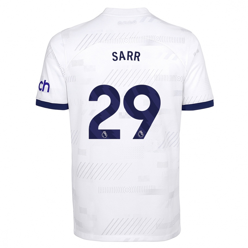 Hombre Fútbol Camiseta Pape Matar Sarr #29 Blanco 1ª Equipación 2023/24 Perú