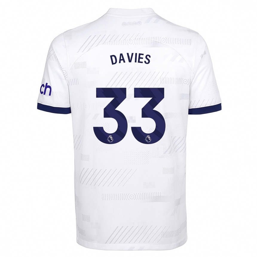 Hombre Fútbol Camiseta Ben Davies #33 Blanco 1ª Equipación 2023/24 Perú