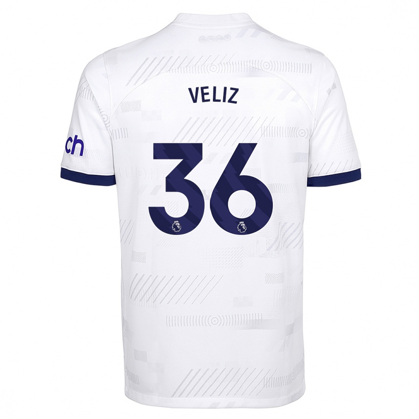 Hombre Fútbol Camiseta Alejo Véliz #36 Blanco 1ª Equipación 2023/24 Perú