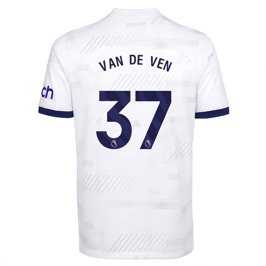 Hombre Fútbol Camiseta Micky Van De Ven #37 Blanco 1ª Equipación 2023/24 Perú