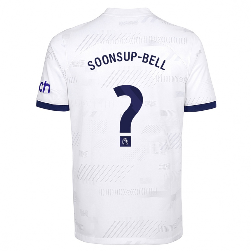 Hombre Fútbol Camiseta Jude Soonsup-Bell #0 Blanco 1ª Equipación 2023/24 Perú