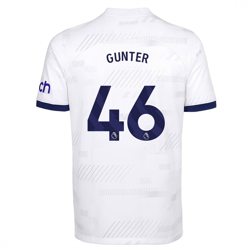 Hombre Fútbol Camiseta Luca Gunter #46 Blanco 1ª Equipación 2023/24 Perú