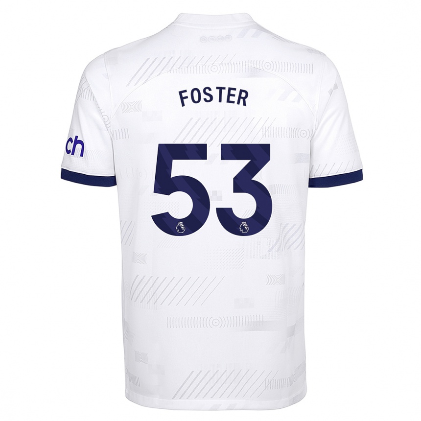 Hombre Fútbol Camiseta Brooklyn Lyons Foster #53 Blanco 1ª Equipación 2023/24 Perú