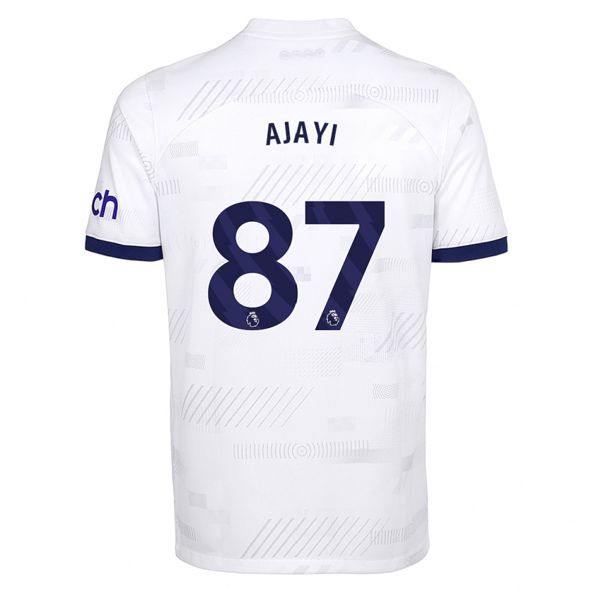 Hombre Fútbol Camiseta Damola Ajayi #87 Blanco 1ª Equipación 2023/24 Perú