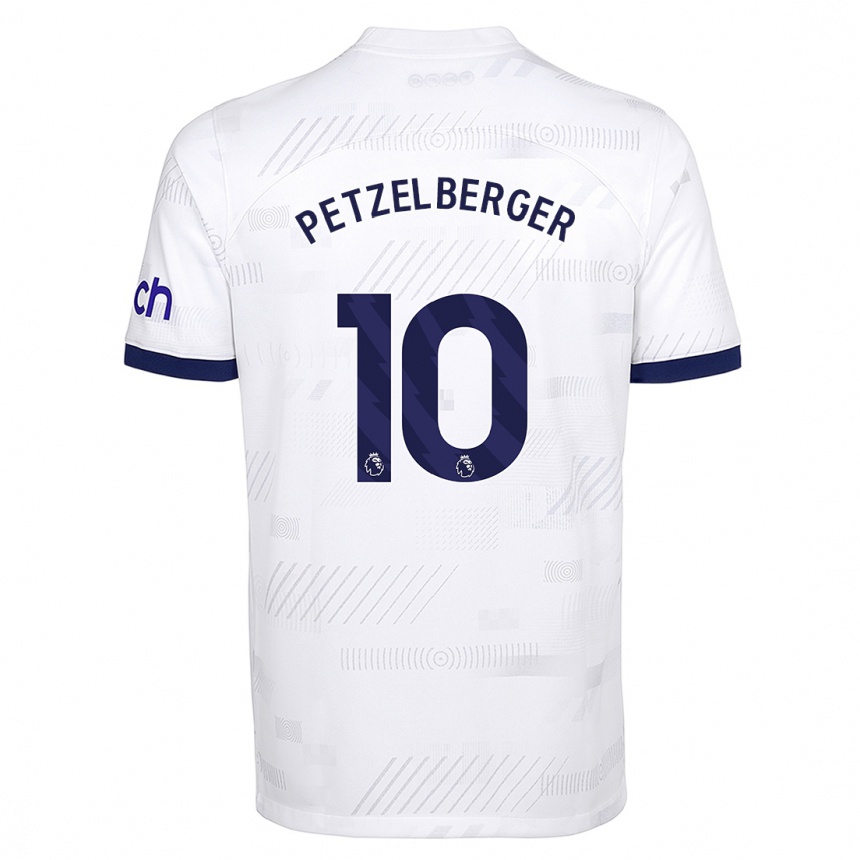 Hombre Fútbol Camiseta Ramona Petzelberger #10 Blanco 1ª Equipación 2023/24 Perú