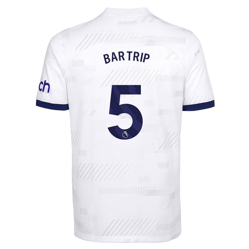 Hombre Fútbol Camiseta Molly Bartrip #5 Blanco 1ª Equipación 2023/24 Perú