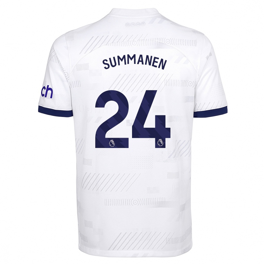 Hombre Fútbol Camiseta Eveliina Summanen #24 Blanco 1ª Equipación 2023/24 Perú