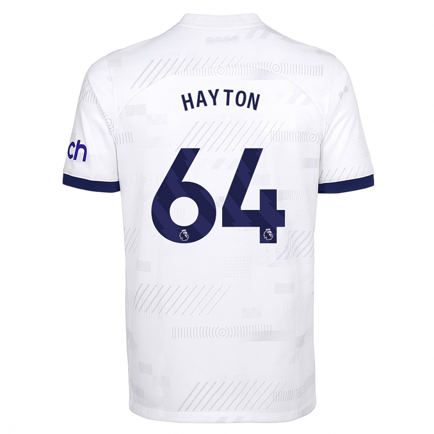 Hombre Fútbol Camiseta Adam Hayton #64 Blanco 1ª Equipación 2023/24 Perú