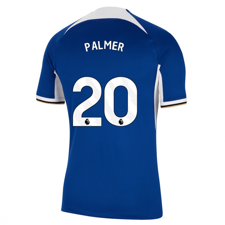 Hombre Fútbol Camiseta Cole Palmer #20 Azul 1ª Equipación 2023/24 Perú