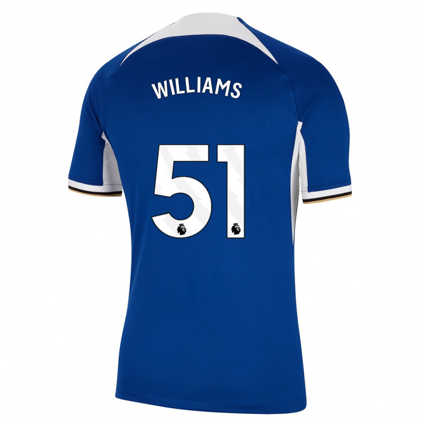 Hombre Fútbol Camiseta Dylan Williams #51 Azul 1ª Equipación 2023/24 Perú