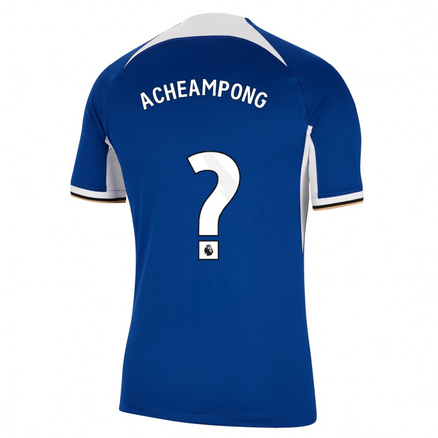 Hombre Fútbol Camiseta Josh Acheampong #0 Azul 1ª Equipación 2023/24 Perú