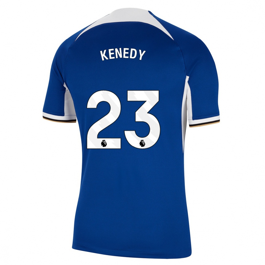 Hombre Fútbol Camiseta Robert Kenedy #23 Azul 1ª Equipación 2023/24 Perú