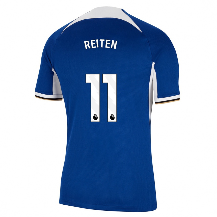 Hombre Fútbol Camiseta Guro Reiten #11 Azul 1ª Equipación 2023/24 Perú