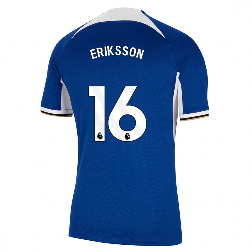 Hombre Fútbol Camiseta Magdalena Eriksson #16 Azul 1ª Equipación 2023/24 Perú