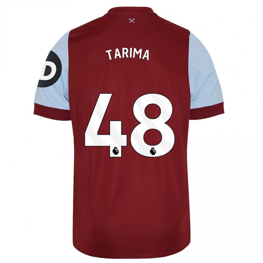 Hombre Fútbol Camiseta Sean Tarima #48 Granate 1ª Equipación 2023/24 Perú