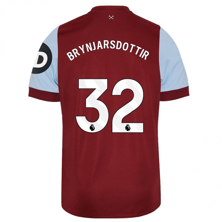 Hombre Fútbol Camiseta Dagny Brynjarsdottir #32 Granate 1ª Equipación 2023/24 Perú