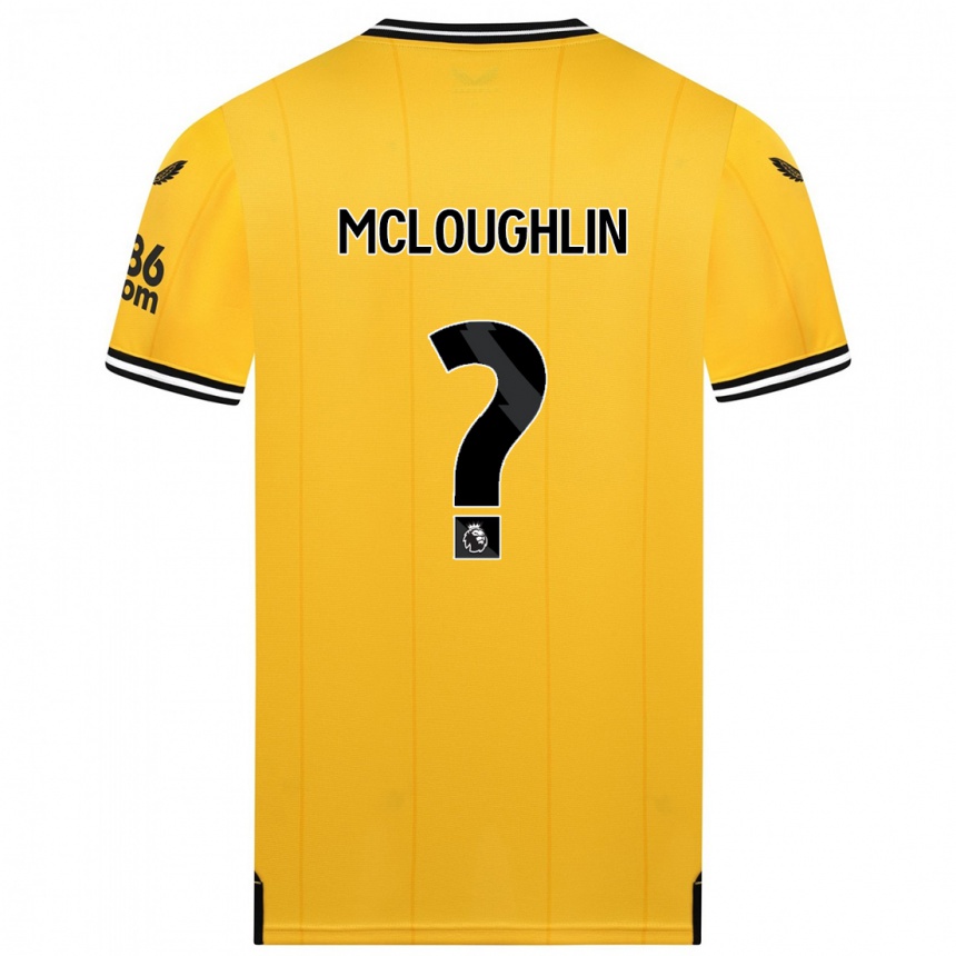 Hombre Fútbol Camiseta Lee Mcloughlin #0 Amarillo 1ª Equipación 2023/24 Perú