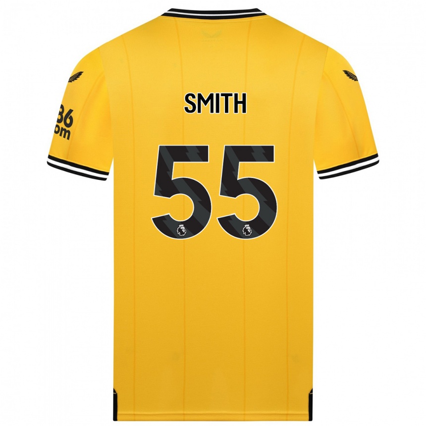 Hombre Fútbol Camiseta Jackson Smith #55 Amarillo 1ª Equipación 2023/24 Perú