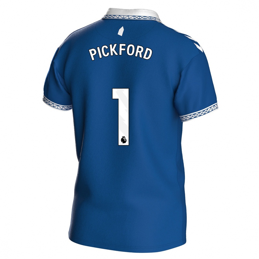 Hombre Fútbol Camiseta Pickford #1 Azul Real 1ª Equipación 2023/24 Perú