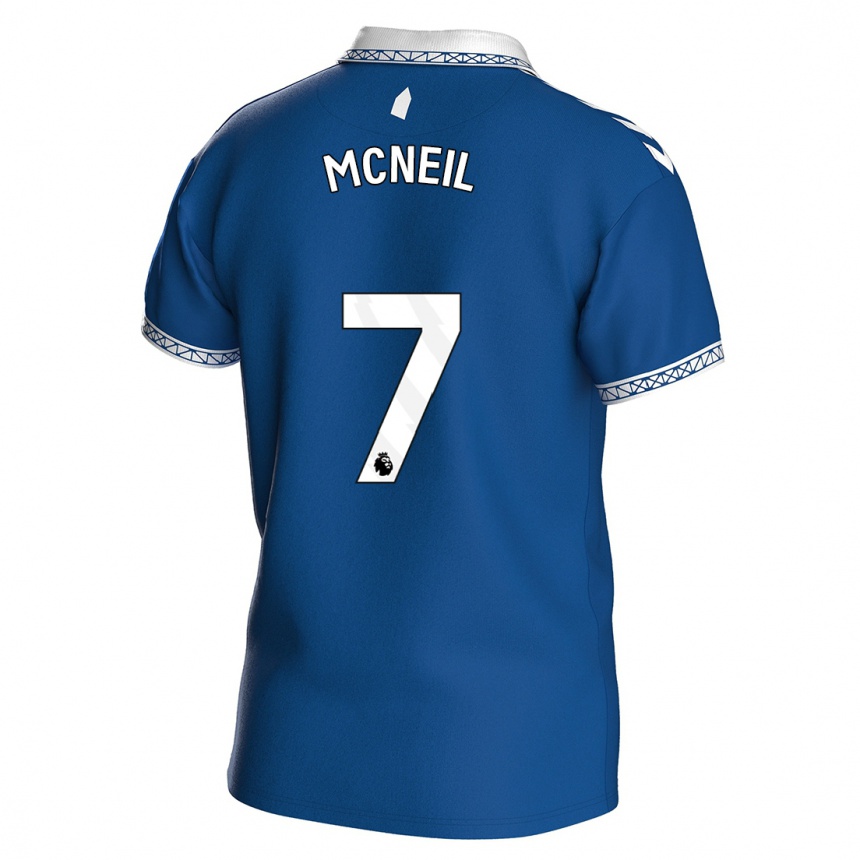 Hombre Fútbol Camiseta Dwight Mcneil #7 Azul Real 1ª Equipación 2023/24 Perú