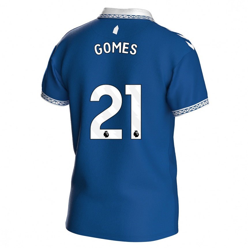 Hombre Fútbol Camiseta Andre Gomes #21 Azul Real 1ª Equipación 2023/24 Perú